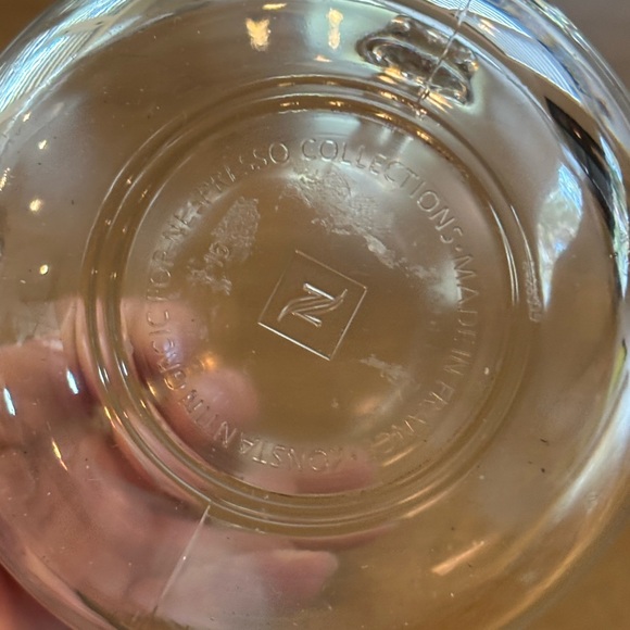 Set of 2 Nespresso Clear Glass Vertuo Coffee Mug 12oz. Made In France - Picture 3 of 6